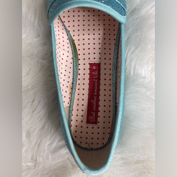B.A.I.T Footwear blue glitter loafers size 7 - Picture 2 of 6